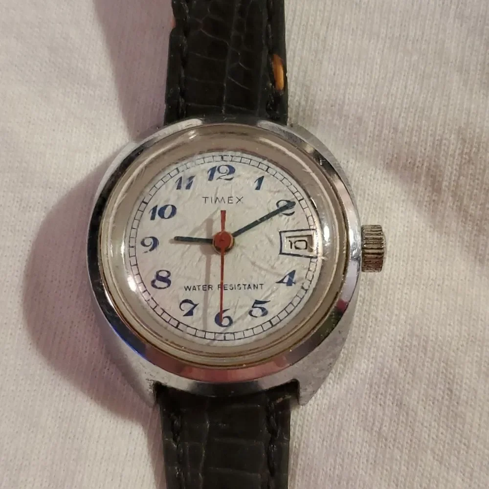 Vintage Rare‎ Vintage Timex Winding Mechanical Stainless Steel 1975 Ladies Watch